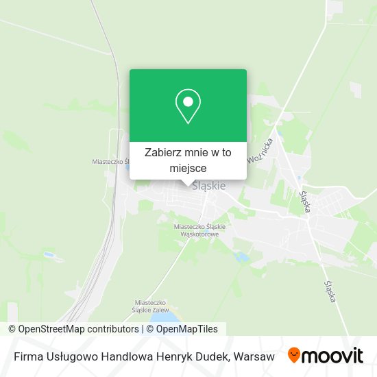 Mapa Firma Usługowo Handlowa Henryk Dudek