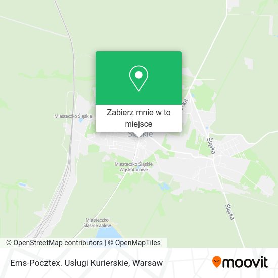 Mapa Ems-Pocztex. Usługi Kurierskie