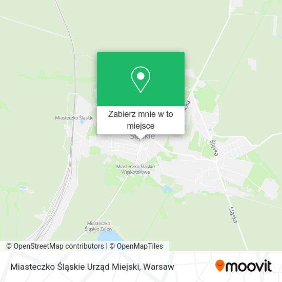 Mapa Miasteczko Śląskie Urząd Miejski