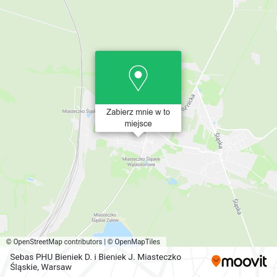 Mapa Sebas PHU Bieniek D. i Bieniek J. Miasteczko Śląskie