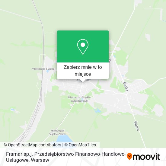 Mapa Framar sp.j. Przedsiębiorstwo Finansowo-Handlowo-Usługowe