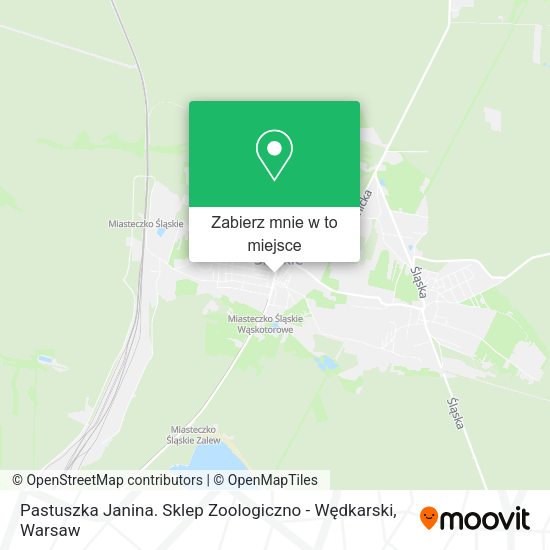 Mapa Pastuszka Janina. Sklep Zoologiczno - Wędkarski