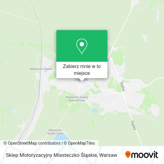 Mapa Sklep Motoryzacyjny Miasteczko Śląskie