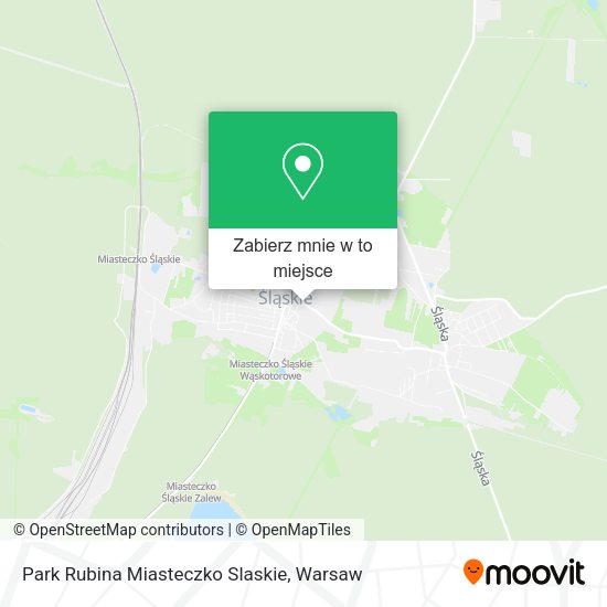 Mapa Park Rubina Miasteczko Slaskie