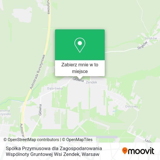 Mapa Spółka Przymusowa dla Zagospodarowania Wspólnoty Gruntowej Wsi Zendek