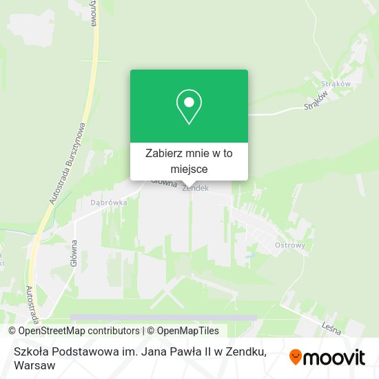 Mapa Szkoła Podstawowa im. Jana Pawła II w Zendku