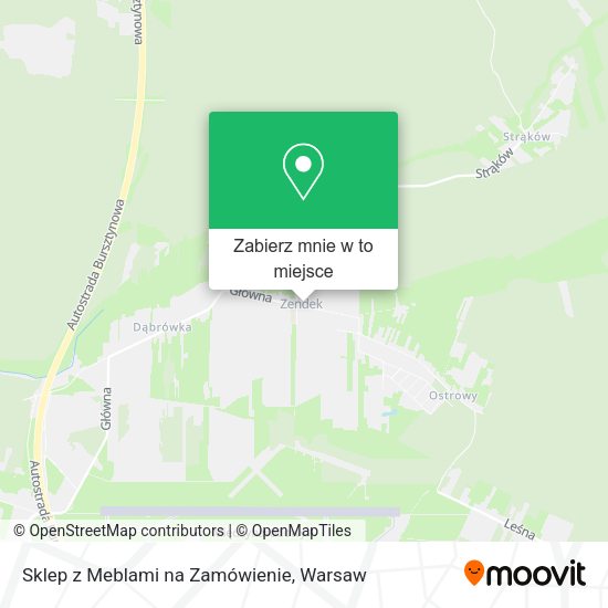 Mapa Sklep z Meblami na Zamówienie