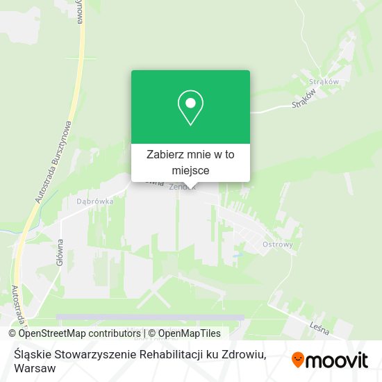 Mapa Śląskie Stowarzyszenie Rehabilitacji ku Zdrowiu