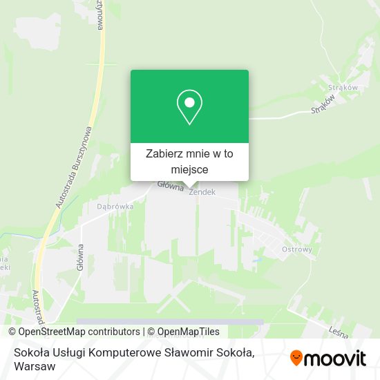 Mapa Sokoła Usługi Komputerowe Sławomir Sokoła