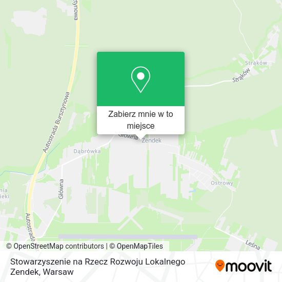 Mapa Stowarzyszenie na Rzecz Rozwoju Lokalnego Zendek