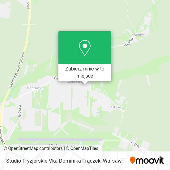 Mapa Studio Fryzjerskie Vka Dominika Frączek