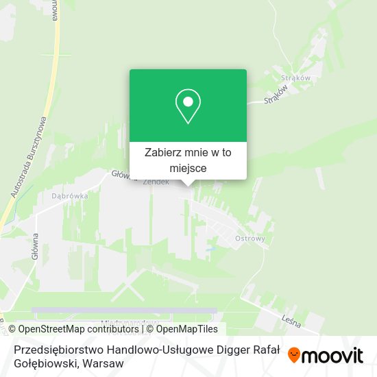 Mapa Przedsiębiorstwo Handlowo-Usługowe Digger Rafał Gołębiowski