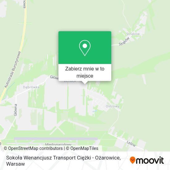 Mapa Sokoła Wenancjusz Transport Ciężki - Ożarowice