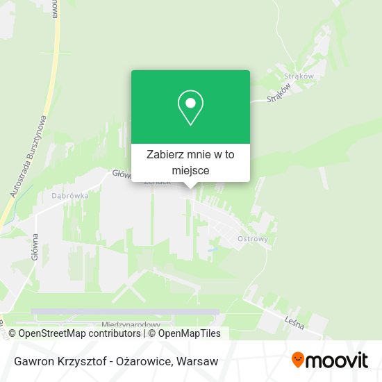 Mapa Gawron Krzysztof - Ożarowice