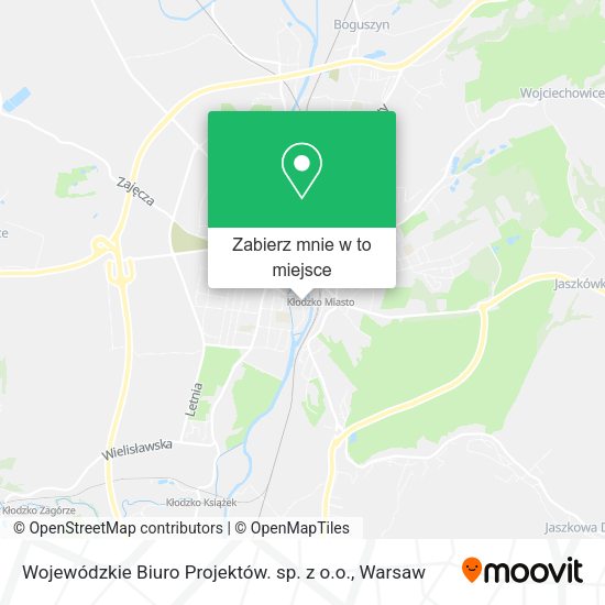 Mapa Wojewódzkie Biuro Projektów. sp. z o.o.