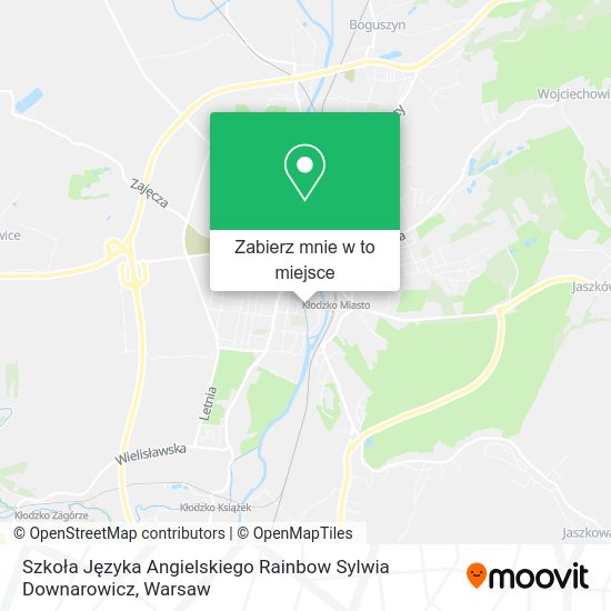 Mapa Szkoła Języka Angielskiego Rainbow Sylwia Downarowicz