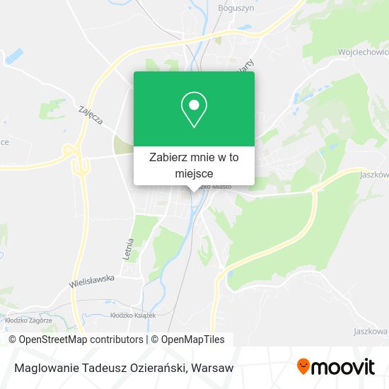 Mapa Maglowanie Tadeusz Ozierański