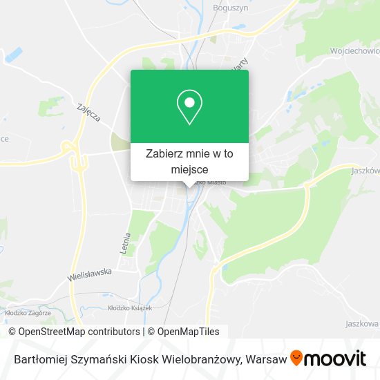 Mapa Bartłomiej Szymański Kiosk Wielobranżowy