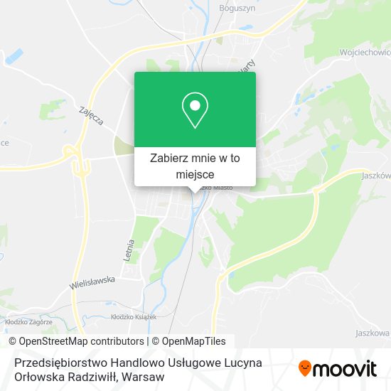 Mapa Przedsiębiorstwo Handlowo Usługowe Lucyna Orłowska Radziwiłł