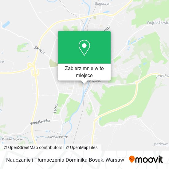 Mapa Nauczanie i Tłumaczenia Dominika Bosak