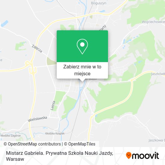 Mapa Mistarz Gabriela. Prywatna Szkoła Nauki Jazdy