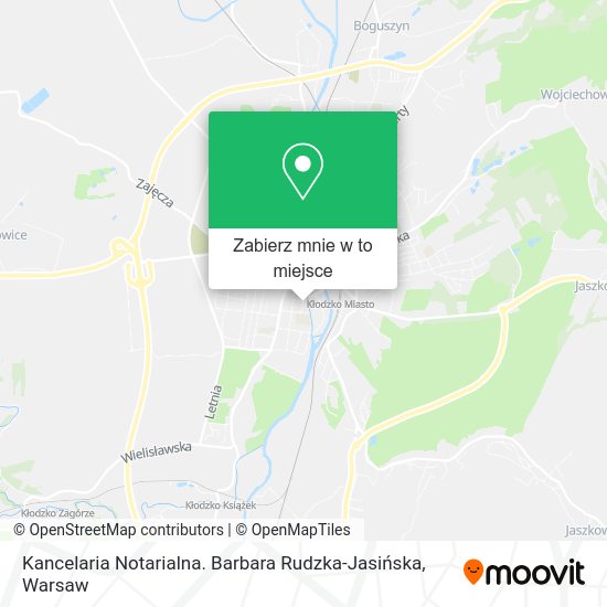 Mapa Kancelaria Notarialna. Barbara Rudzka-Jasińska