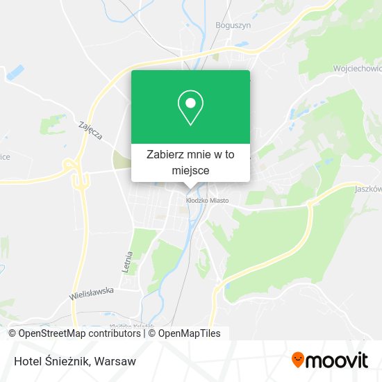 Mapa Hotel Śnieżnik