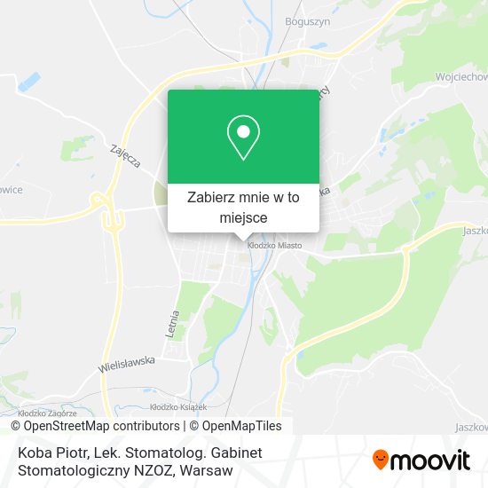 Mapa Koba Piotr, Lek. Stomatolog. Gabinet Stomatologiczny NZOZ