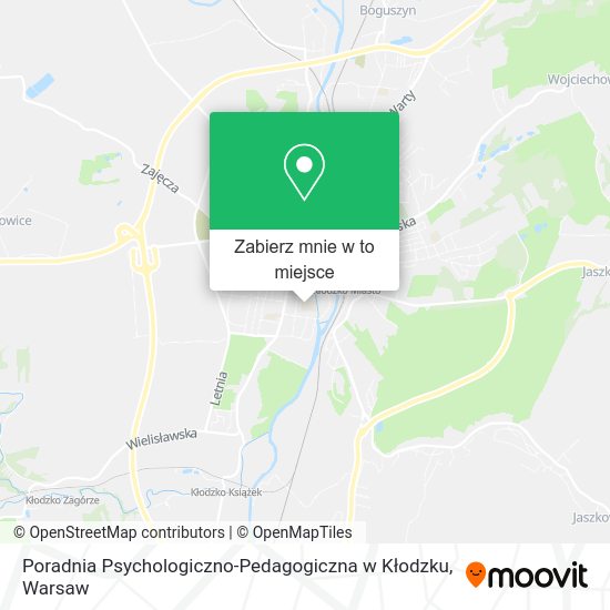 Mapa Poradnia Psychologiczno-Pedagogiczna w Kłodzku