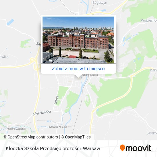 Mapa Kłodzka Szkoła Przedsiębiorczości