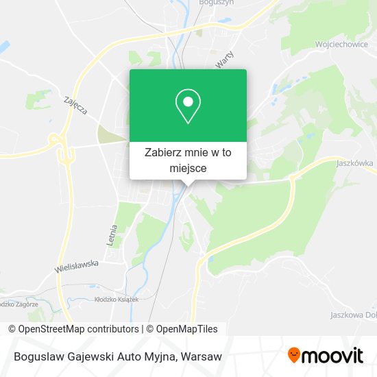 Mapa Boguslaw Gajewski Auto Myjna