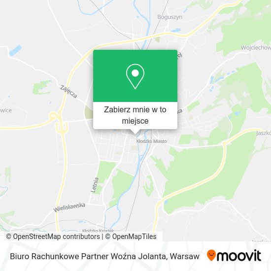 Mapa Biuro Rachunkowe Partner Woźna Jolanta