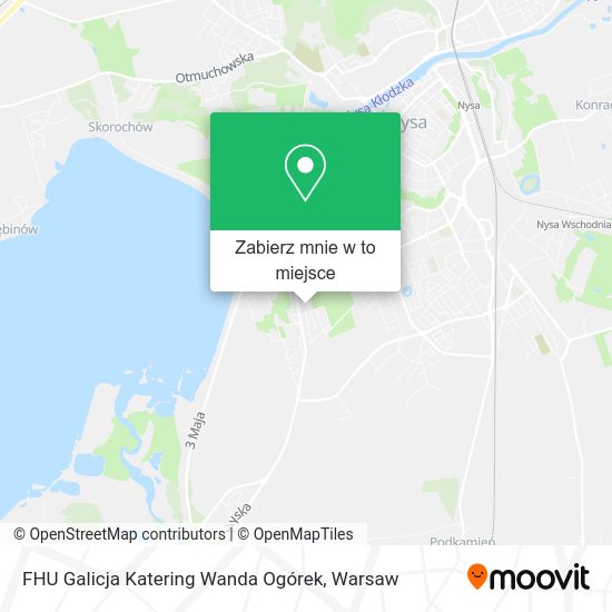 Mapa FHU Galicja Katering Wanda Ogórek