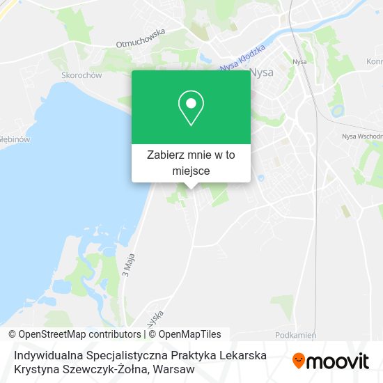 Mapa Indywidualna Specjalistyczna Praktyka Lekarska Krystyna Szewczyk-Żołna