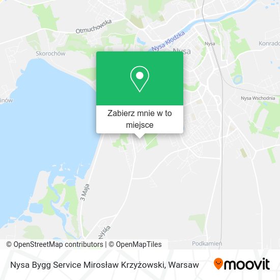 Mapa Nysa Bygg Service Mirosław Krzyżowski