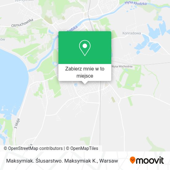 Mapa Maksymiak. Ślusarstwo. Maksymiak K.