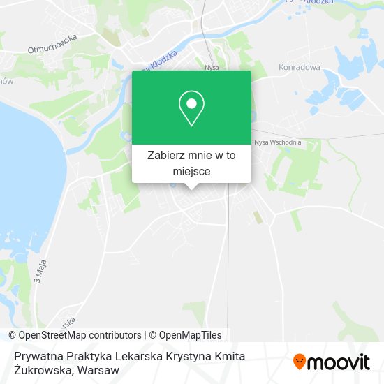 Mapa Prywatna Praktyka Lekarska Krystyna Kmita Żukrowska