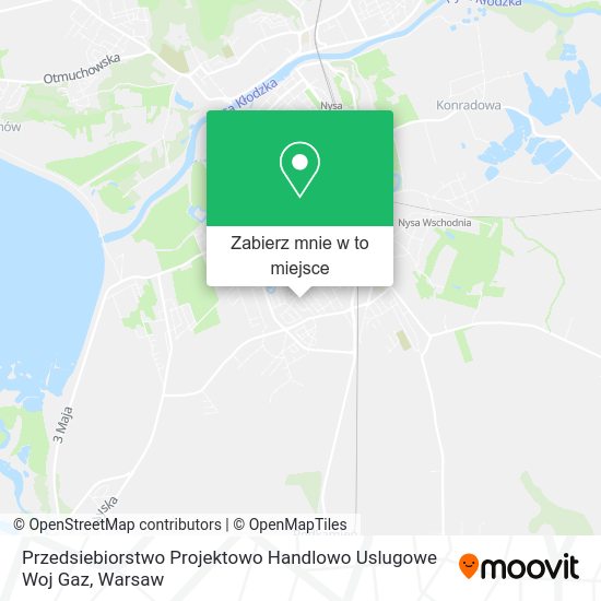 Mapa Przedsiebiorstwo Projektowo Handlowo Uslugowe Woj Gaz