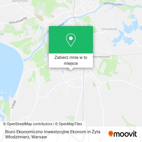 Mapa Biuro Ekonomiczno Inwestycyjne Ekonom in Żyta Włodzimierz