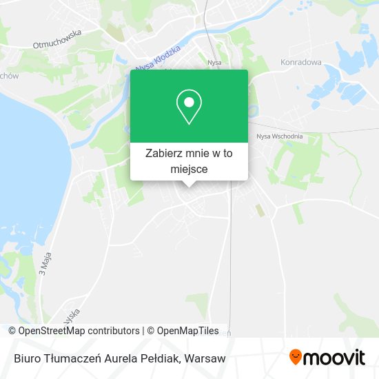 Mapa Biuro Tłumaczeń Aurela Pełdiak