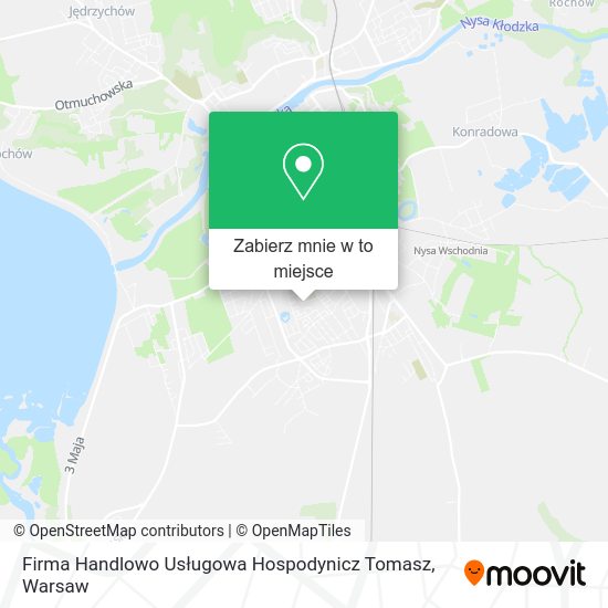 Mapa Firma Handlowo Usługowa Hospodynicz Tomasz