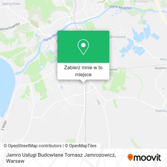 Mapa Jamro Usługi Budowlane Tomasz Jamrozowicz