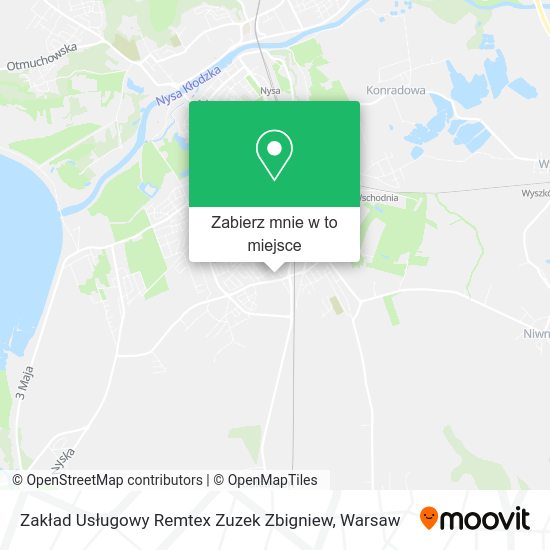 Mapa Zakład Usługowy Remtex Zuzek Zbigniew