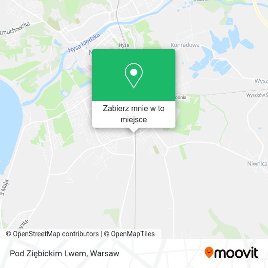 Mapa Pod Ziębickim Lwem