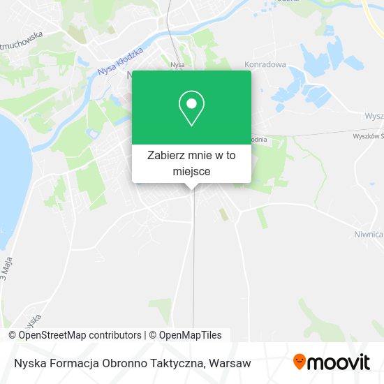 Mapa Nyska Formacja Obronno Taktyczna