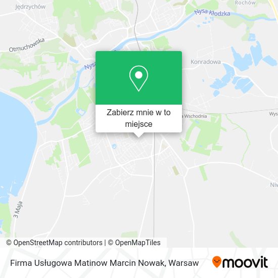 Mapa Firma Usługowa Matinow Marcin Nowak