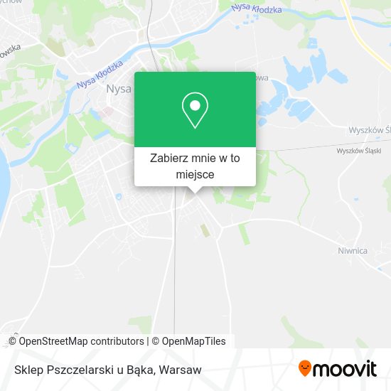 Mapa Sklep Pszczelarski u Bąka