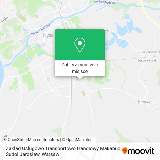 Mapa Zakład Usługowo Transportowo Handlowy Makabud Sudoł Jarosław