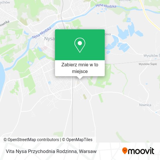 Mapa Vita Nysa Przychodnia Rodzinna