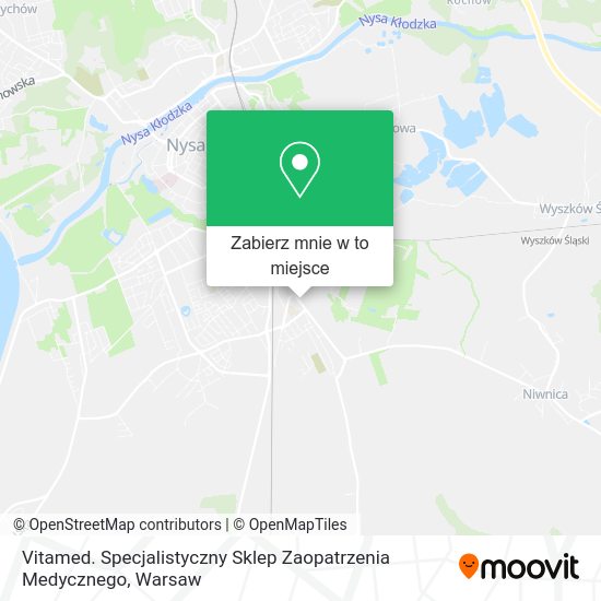 Mapa Vitamed. Specjalistyczny Sklep Zaopatrzenia Medycznego